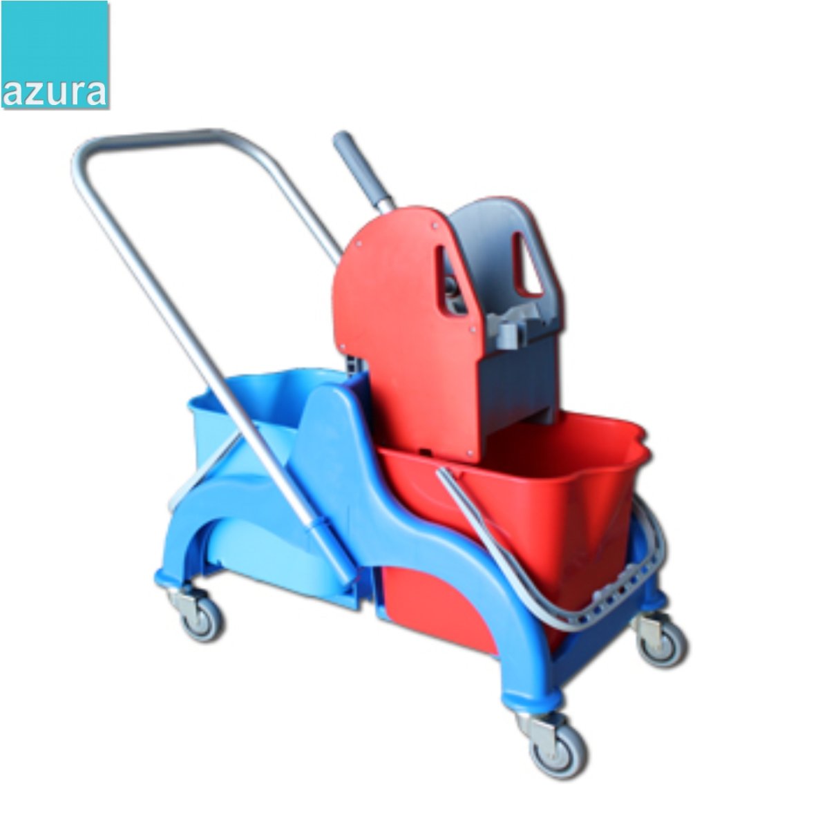 Carro Limpeza Duplo 2×22 Litros c/ prensa e pega basculante