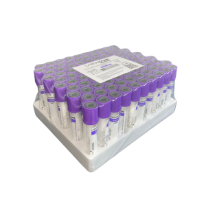 Tubo de Coleta a Vácuo Vidro EDTA K2 2 ml (LABOR) – 100 Unidades