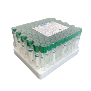 Tubo de Coleta a Vácuo Vidro Heparina de Sódio 9 ml (CRAL) – 100 Unidades