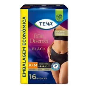 Roupa Íntima Tena Pants Discreet Black  C/16 Unidades