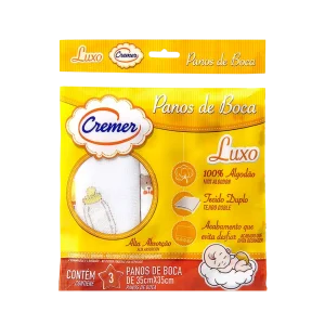 Pano de Boca Luxo Cremer com 3 Unidades
