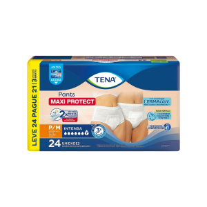Roupa Íntima Tena Pants Maxi Protect Dermacare Pacote C/24 Und