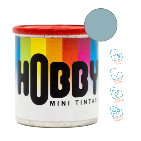 Mini tintas esmalte azul piscina – Hobby (Lata 16ml) - Image 2